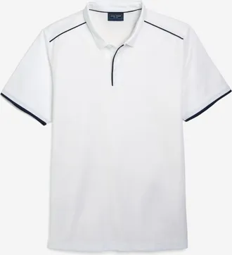Cole Haan Mens Trafton Polo Shirt - White Size Medium