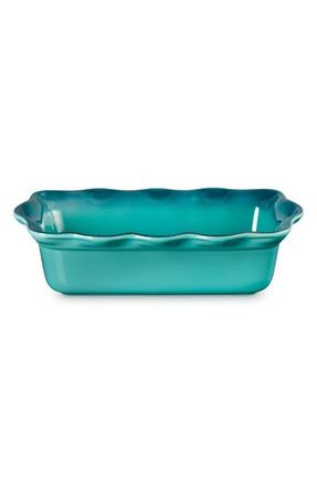 LE CREUSET Heritage Stoneware 9-Inch Fluted Loaf Pan in Riviera at Nordstrom