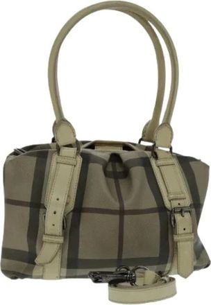 Burberry Pre-owned Handbags, female, Beige, Size: ONE SIZE Pre-owned Vintage Hand Bag