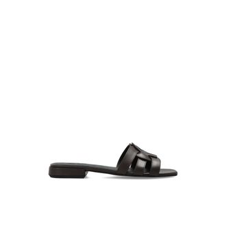 Furla Sliders, female, Brown, Size: 11 US Summer Slides