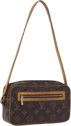 Louis Vuitton Pre-owned Shoulder Bags, female, Brown, Size: ONE SIZE Pre-owned Vintage Canvas Shoulder Bag