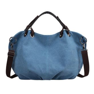 Generic Fashion Bag Unisex Large Capacity Bag Fashion Portable Shoulder Bag Messenger Bag Laptop Shoulder Bag (Blue, One Size)