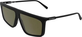 Karl Lagerfeld Kl 6210S Zonnebrillen - Heren - Zonnebrillen - Zwart - 61 MM - Accessoires