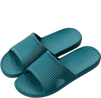 Generic Sliders Women, Womens Shower Slipper, Non-Slip Bathroom Shoes Beach Flip Flops Pool Slides Quick Drying Indoor Outdoor Summer Sandal Green