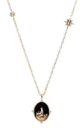 Alex and Ani Harry Potter Hogwarts Pendant Necklace in Gold at Nordstrom