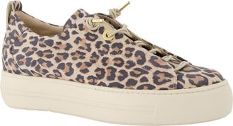 Paul Green Zena Leopard Print Platform Sneaker in Leopardino Desert at Nordstrom, Size 6.5Us