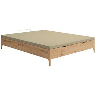 Vente-Unique Rete contenitore 140 x 190 cm - Naturale chiaro - VEONA di YSM&Eacute;E