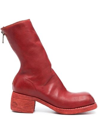 Guidi Stivali con zip posteriore - Rosso