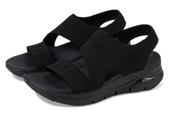 Skechers knit cut out sport sandals on sale