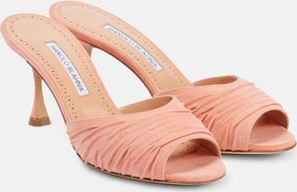 Manolo Blahnik Mules Pirua 70 in suede