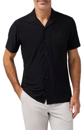 Mizzen+Main Copa Performance Camp Shirt in Black at Nordstrom, Size Xx-Large