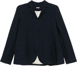 Apuntob Katoenen Blend Blazer Jas - Dames - Blazers - Blauw - M - Katoen - Jassen