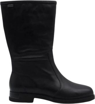 Camper Zwarte leren hoge laarzen - Dames - Hoge Laarzen - Zwart - 36 EU - Leer - Schoenen