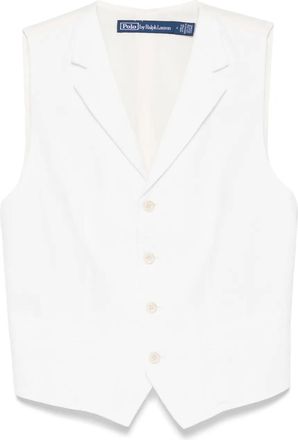 Polo Ralph Lauren Gilet in lino - Bianco