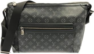 Louis Vuitton Black Coated Canvas Shoulder Bag (Pre-Owned)