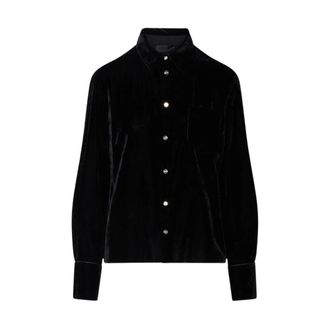 Liu Jo Camicetta in velluto - - Blouses & Shirts - Donna - Nero - S