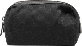 Gucci Pre-owned Cosmetic Pouch - Dames - Vintage Clutch - Zwart - ONE Size - Vintage