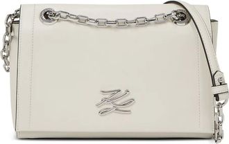 Karl Lagerfeld Borsa a spalla K/Autograph in pelle - Toni neutri