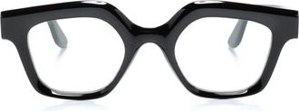 Lapima Carla geometric-frame glasses - women - Acetate - 51 - Black