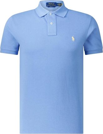 Polo Ralph Lauren Tops, Heren, Blauw, L, Slim-Fit Poloshirt