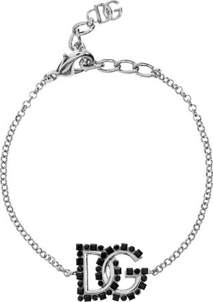 Dolce & Gabbana Bracciale con logo DG - Argento