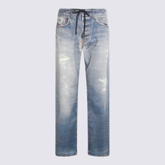 Diesel Blue Cotton Denim Jeans
