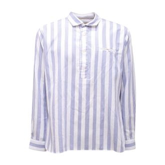 Tintoria Mattei Camicia Slim Shirt RE7 - Heren - Casual Overhemden - Blauw - 2XL - Overhemden