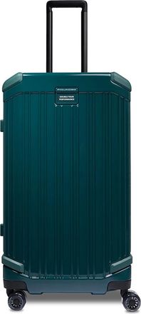 Piquadro Hardside 4 wheel suitcase in trunk shape- small - unisex - Grote koffers - Groen - ONE Size - Koffers