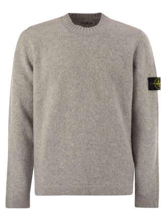 Stone Island Round Neck Jumper With Gauzy Texture