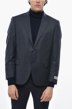 Nino Danieli Virgin Wool Side Vents Flap Pockets 2-Buttons Blazer size 50