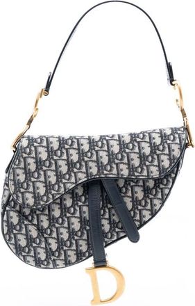 Dior Pre-owned Dior Oblique Canvas Saddle Bag Ladies 05-RU-0250