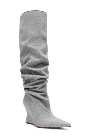 Steve Madden Distortion Knee High Boot in Grey at Nordstrom Rack, Size 6.5 Regular Calf