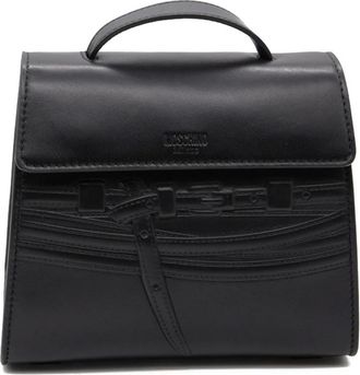 Moschino Borsa Tie Me Embossed Piccola - Dames - Handtassen - Zwart - ONE Size - Tassen