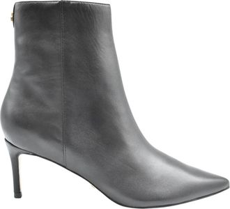 Guess Stivaletto con zip tacco 65 in pelle - Dames - Laarzen met Hak - Zwart - 40 EU - Leer - Schoenen