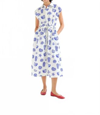 Compa&ntilde;&iacute;afant&aacute;stica Lobster Midi Dress In Blue