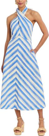 Mestiza New York Copacabana Halter Linen-Blend Midi Dress
