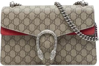 Gucci Pre-owned Dionysus Shoulder Bag - Dames - Pre-owned - Beige - Maat: ONE Size Leer