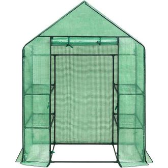 Woltu Serra da Giardino con Telo in pe Vivaio per Piante Fiori da Balcone e Terrazzo Verde - Woltu