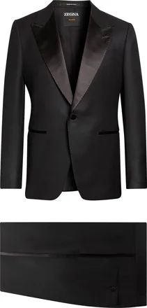 Ermenegildo Zegna Wool and Mohair Tuxedo in Black at Nordstrom, Size 54