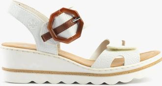 Rieker Womens Rieker 67476-83 Womens Sandals White Combination - Size: 6.5