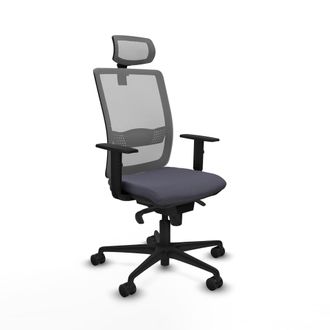 Piqueras y Crespo Silla De Oficina Piqueras Y Crespo Haches Negro Soporte Lumbar