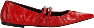 Msgm Msgm, Dames, Schoenen, Rood, Maat: 38 EU Leer