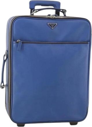 Prada Borsa weekend Pre-owned in pelle Saffiano - - Pre-owned - Donna - Blu - ONE SIZE