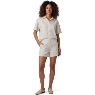 Lords of Harlech Paisley Explosion Womens Tailored Short in Paisley Explosion Ivory at Nordstrom, Size 14