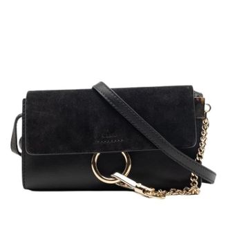 Chlo&eacute; Pre-owned Cross Body Bags, female, Black, Size: ONE SIZE Pre-owned Faye Crossbody Bag