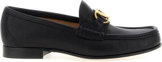 Valentino Garavani Black Logo Loafers