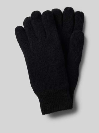 Barbour Strickhandschuhe aus Woll-Mix Modell CARLTON in Black, Gr&ouml;&szlig;e 1