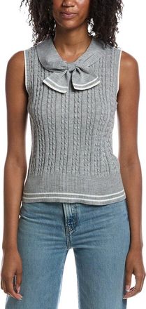 Nanette Lepore Tie Front Sweater Vest