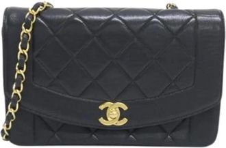 Chanel Pre-owned Vintage Schoudertas - Dames - Vintage Schoudertas - Zwart - ONE Size - Leer - Vintage