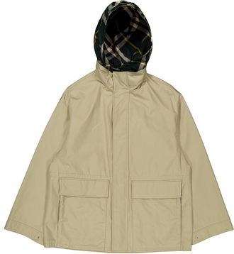 Burberry Ekd-Embroidered Cotton Parka, Size X-Large